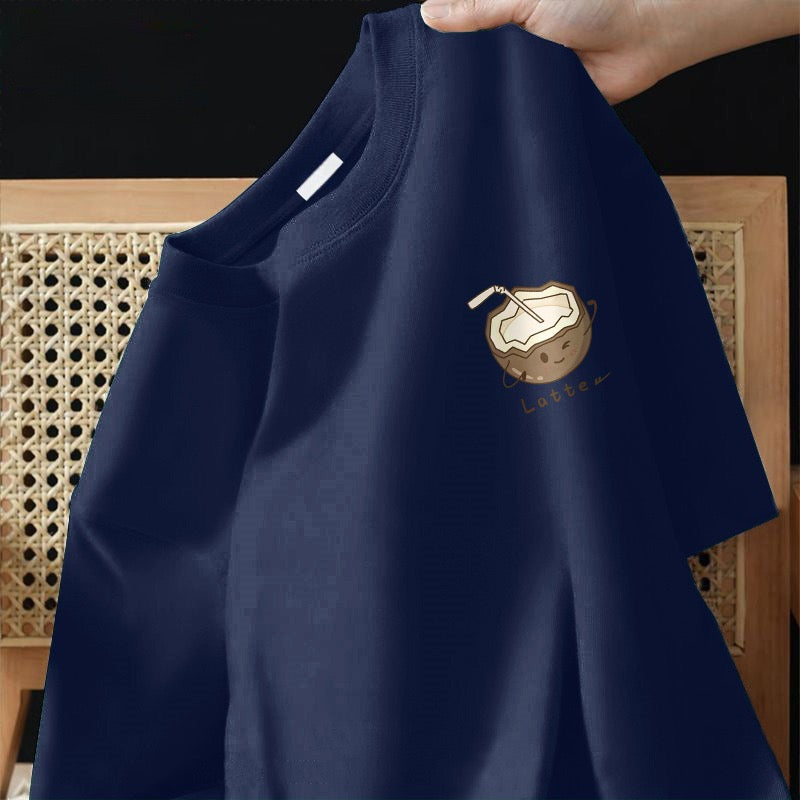 Pure cotton short-sleeved t-shirt