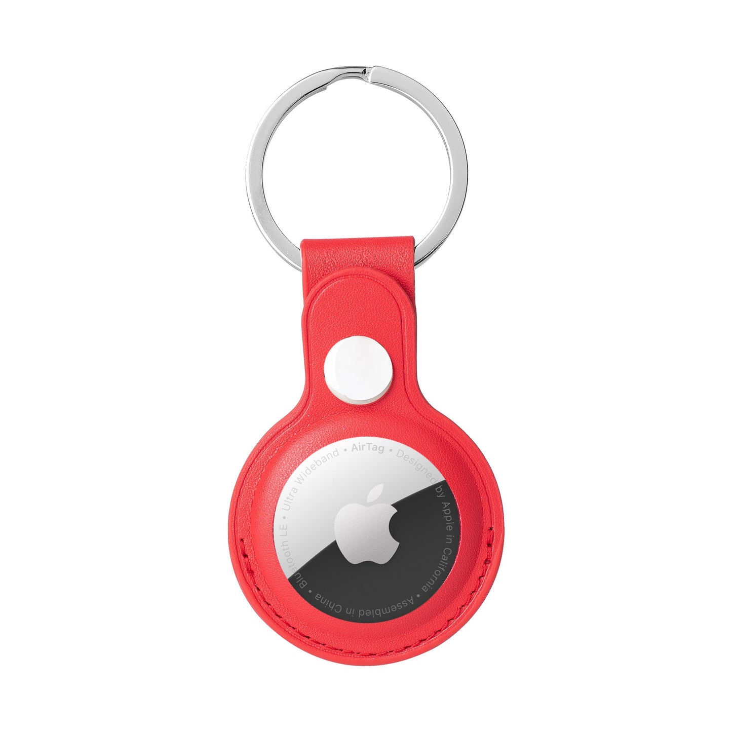 Air Tag Holder Leather with Key Ring