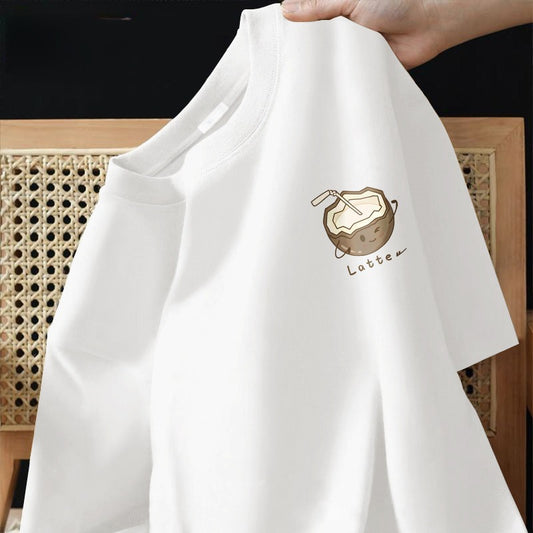 Pure cotton short-sleeved t-shirt