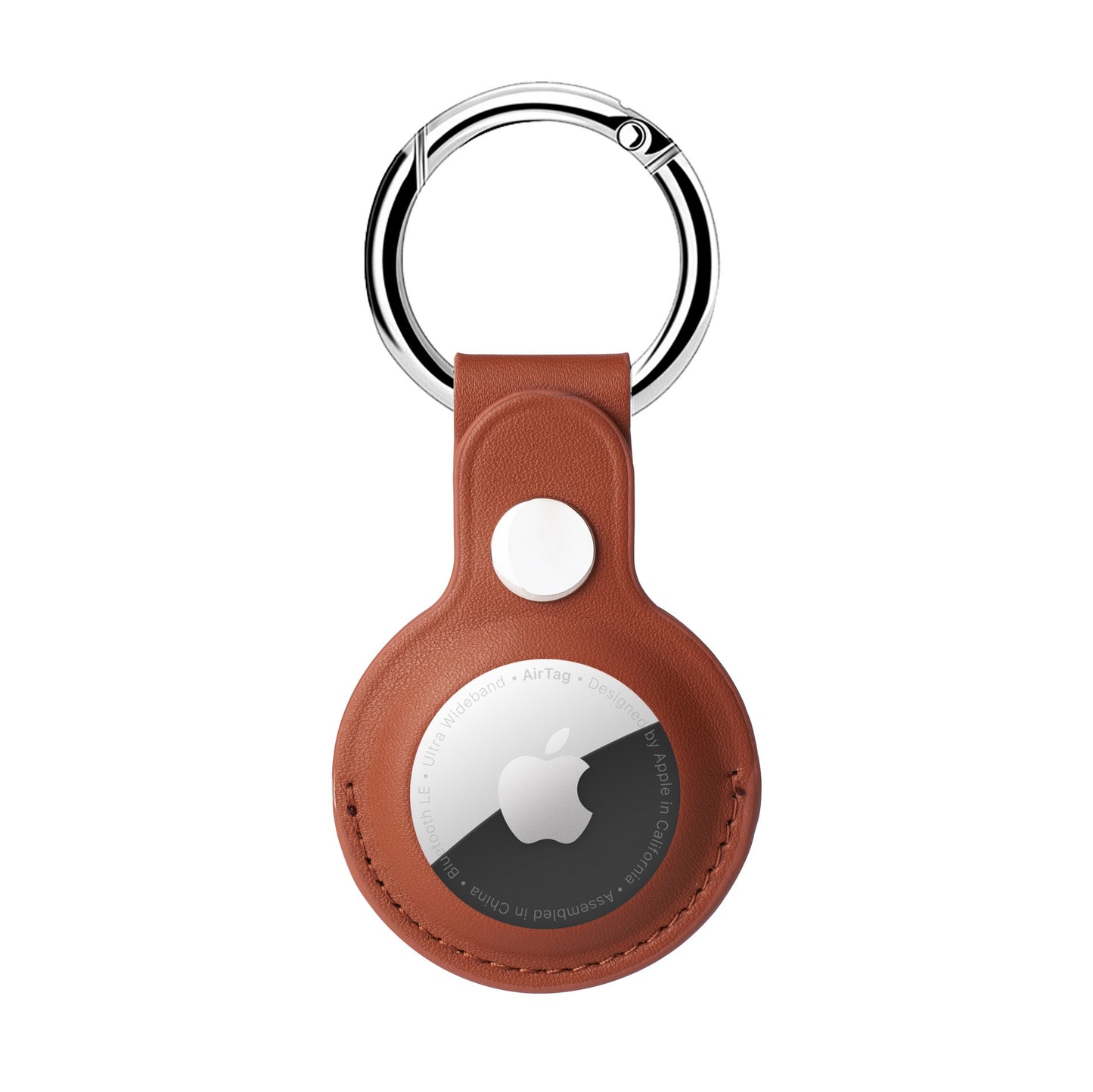 Air Tag Holder Leather with Key Ring